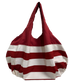 Bordüren-Ballontasche (rot)